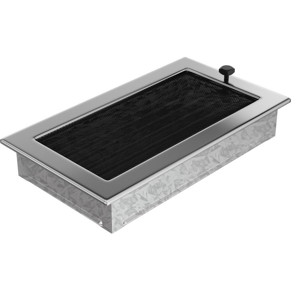 Vent Cover 17x30 nickel - plated with blinds