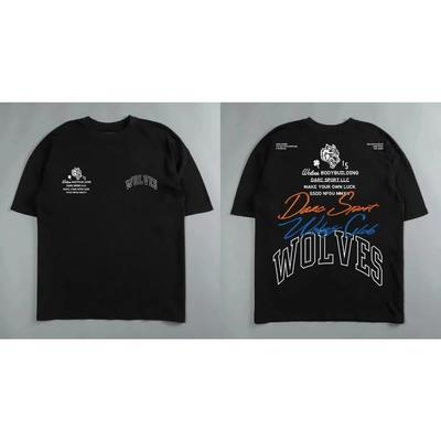 Darc Sport Vlci Gym Tričká Nadrozmerné Cvičenie Fitness Darcsport Pánske Oblečenie Grafická DTG Potlač Darcs Sport Vlčie Tričká