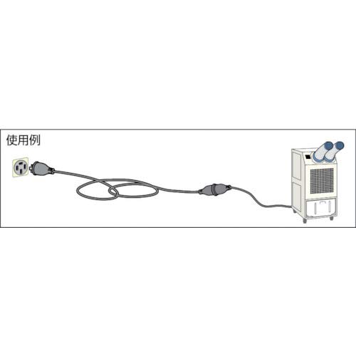 TRUSCO 3-phase 200V Extension Cord 10M T4P20AW10