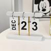 Nordic Minimalist Creative Flip Calendar Desk Ornament for Home, Living Room, Dining Table, Coffee Table, and Office Decoration.