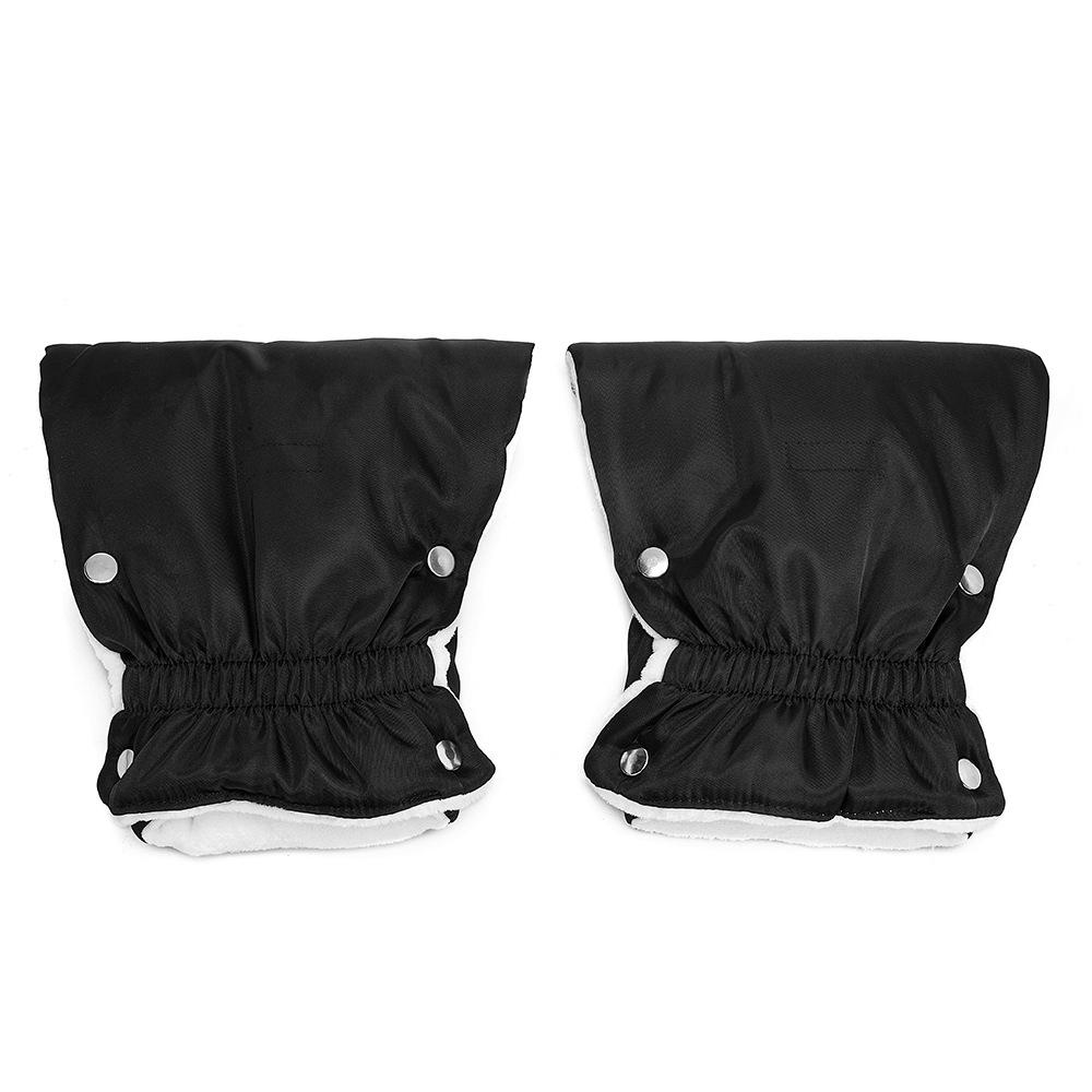 Baby Stroller Warm Gloves Soft Velvet Gloves Black Anti Cold Baby Stroller Handrail Gloves чёрный