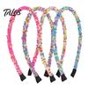 Velvet Lined Headband Thin Headbands for Girls Sparkly Sequin Hairbands Non-slip Bright For Cute Glitter Hair Accessories Children Toddlers