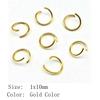 Wedding Anniversary Jewelry Materials Open Jump Rings 5 Colors 6 Sizes Accessories Parts Souvenir Accessories Parts