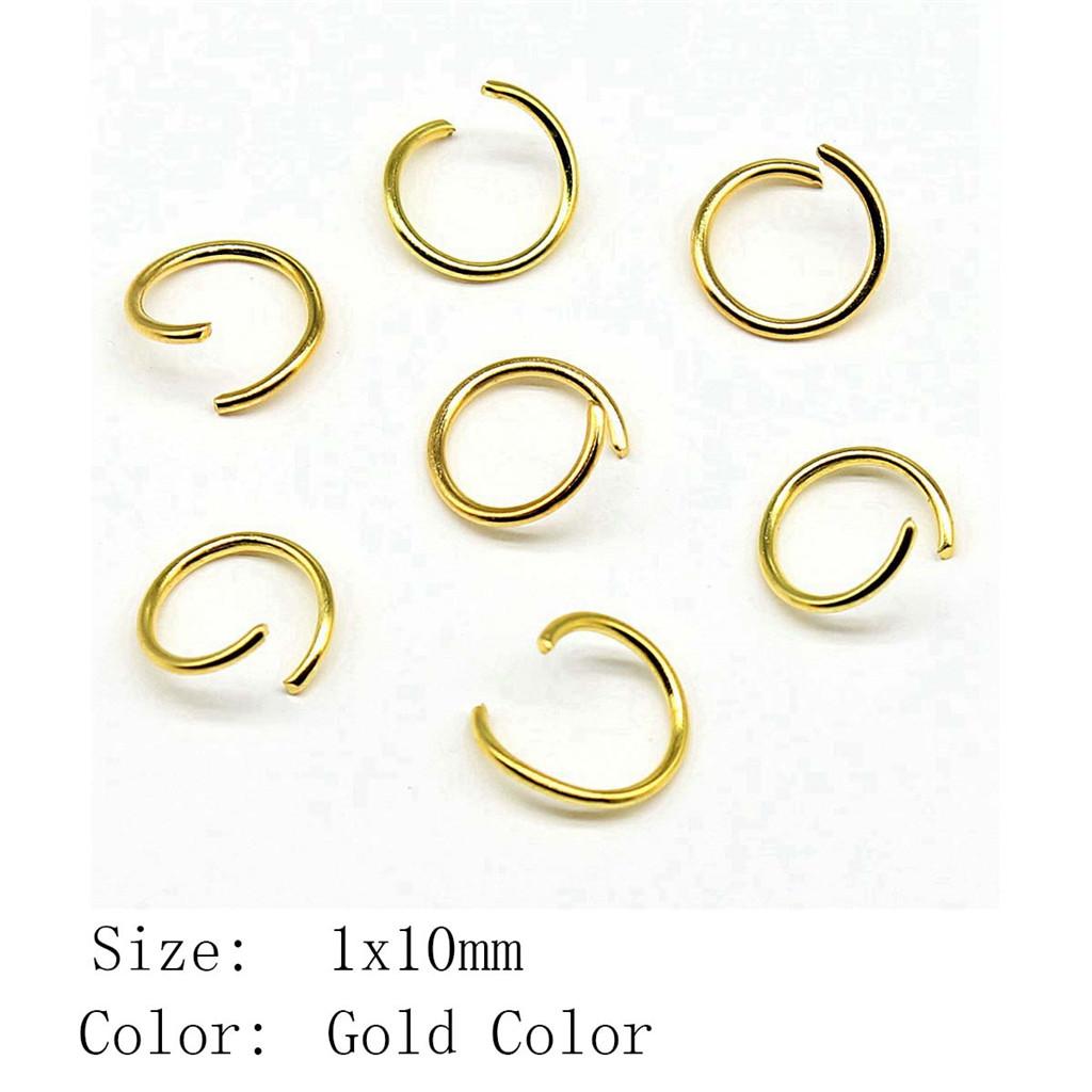 Wedding Anniversary Jewelry Materials Open Jump Rings 5 Colors 6 Sizes Accessories Parts Souvenir Accessories Parts