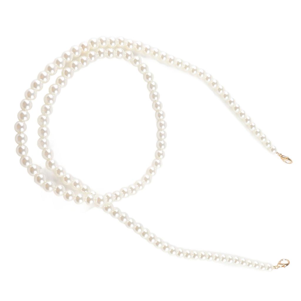 110cm Artificial Pearl Handle Strap Pearl Chain Replacement Pearl Beads Bag Chain for Purses Handbags Wallets Big and