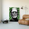 1pc Vintage Frankenstein Monsters Poster Sticker Print Waterproof Wall Art For Living Room Bedroom Home Decor