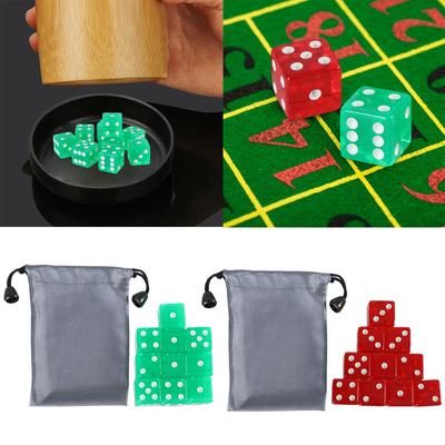19mm Six Sided Dices Acrylic Game Dices Classroom Colorful Teaching Dices Educational Counting Toy Math Learning Tool