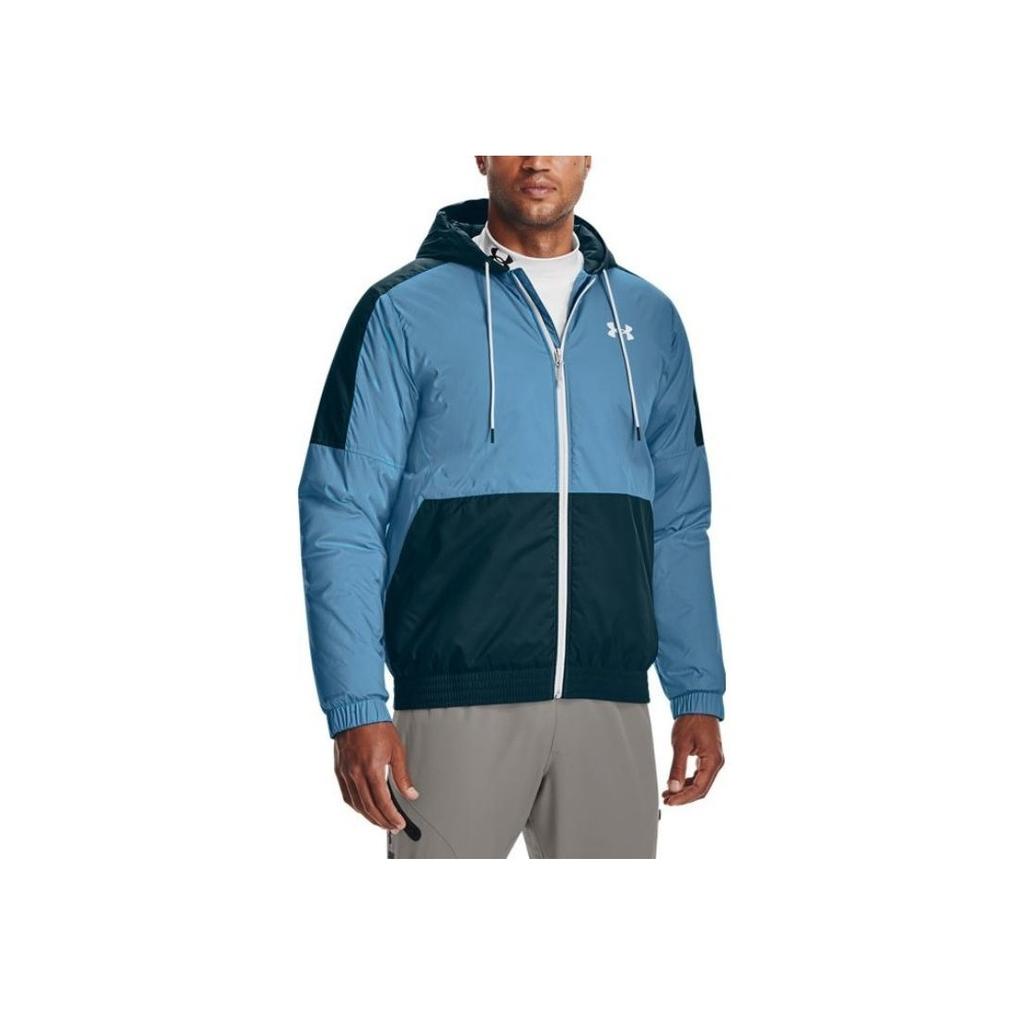 Under Armour Sportovní mikina s kapucí Insulate Training Pánské bundy Modrá 1355849-422