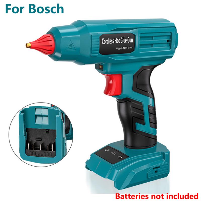 100W Hot Melt Glue Gun With LED Light For Dewalt For Makita/Milwaukee/Bosch/Ryobi 18V Li-ion Battery For Manual Work Repair