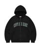 COVERNAT Arch Logo Zip-Up Hoodie Black
