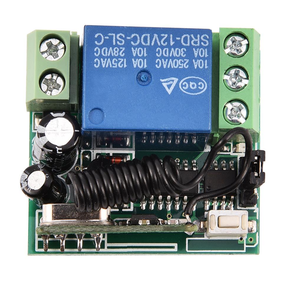 DC 12V 10A Single Channel Relay RF Wireless Switch Receiver   Remote Control Transmitter