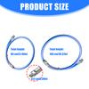Set of 2 Industrial Grease Guns Hose 10000PSI Oil Resistant Heavy Duty Replacement Part For Pneumatic Equipment Tool