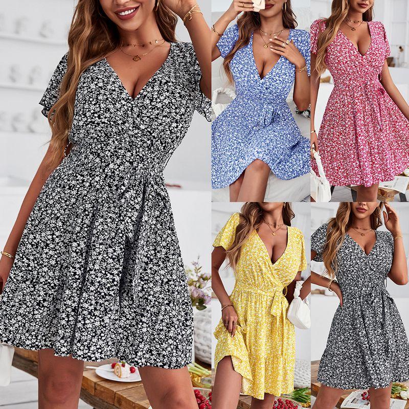 

Temperament Large Swing Skirt Casual Dress Large Swing Skirt Casual Dress Women Red XL