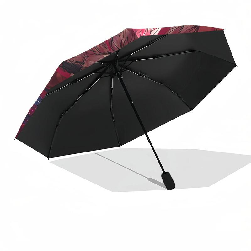 1 Stück Jujutsu Kaisen Satoru Gojo Regenschirm Automatisches Öffnen & Schließen, Faltbares Design, Outdoor, Perfektes Geschenk für Fans, Reisende, Tägliche Nutzung.C025