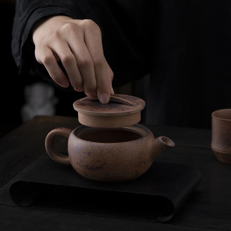 150ML Retro Japanese Style Pot Teapot Kung Fu Coarse pottery Tea Making Device Tea Infuser Tea Kettle Chinese Small Teapot