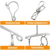 6-20Pegs Stainless Steel Clothes Drying Hanger Windproof Clothing Rack Clips Sock Laundry Airer Hanger Underwear Socks Holder