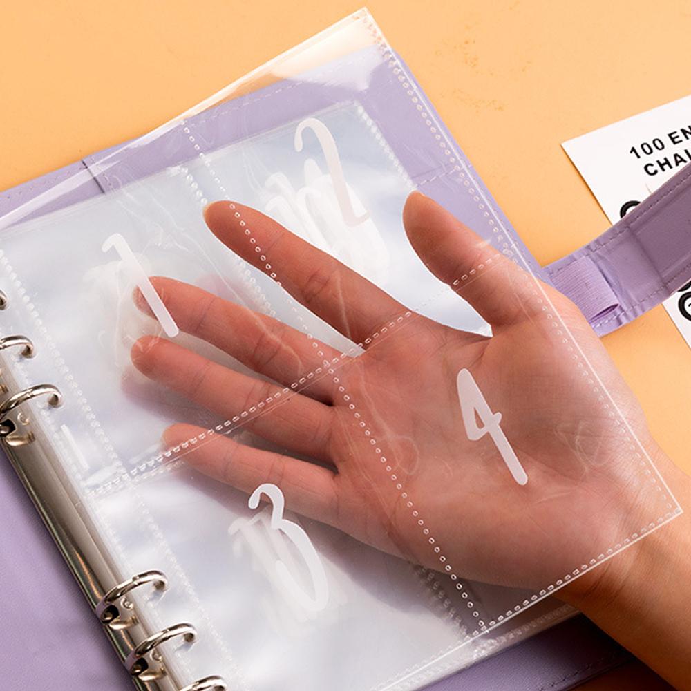 100 Envelope Challenge Binder Save Savings Challenges Loose-Leaf Binder Budget Binder with Cash Envelopes Money Organizer System