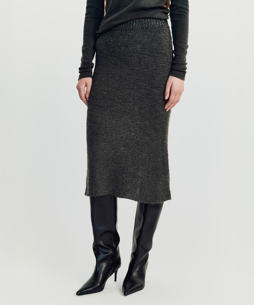 Meibeoyu Shawble Tweed Skirt _ Gray