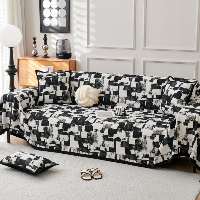 Luxury Jacquard Sofa Cover Towel Blanket Universal Chenille Soft One Piece Couch Throw Chair Protector Dropshipping