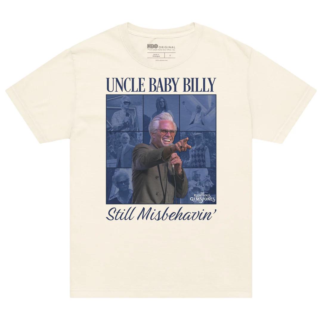 Limited Edition HBO The Righteous Gemstones Uncle Baby Billy TShirt  Still Misbehavin Funny Gift for Fans 2XL