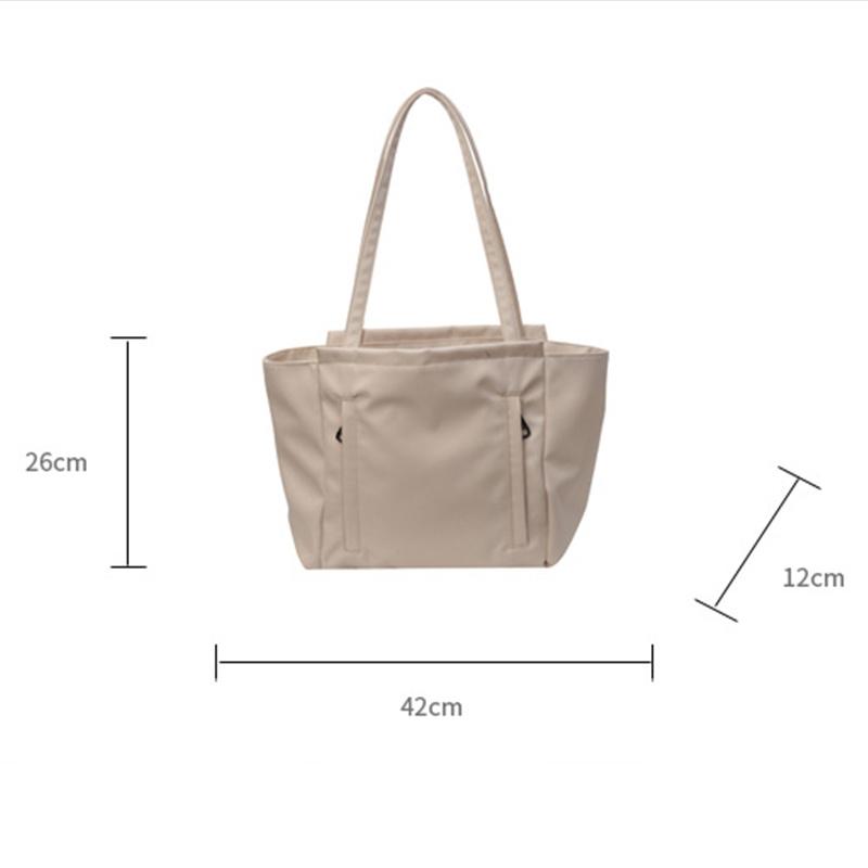 Waterproof Nylon Shoulder Bag Large Capacity Fashion Simplicity Shoulder Tote Bag Women Casual Handbag Wear-resisting KTB