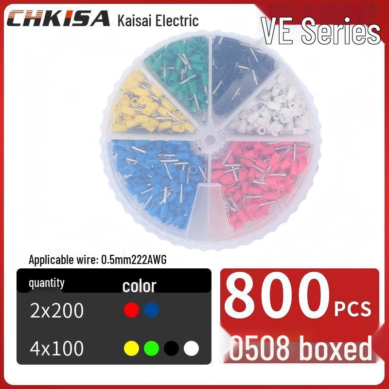 Round Tube VE Terminal Storage Box for Quick Wiring and Cold Pressed Ferrules