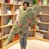 Big Size Crocodile Lying Section Plush Pillow Mat Plush Crocodile Soft Stuffed Animal Toy Cartoon Plush Dolls Gift