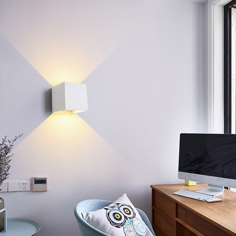 Aluminum LED Wall Lamp Warm White 3000K Wall Lamp Modern LED Wall Sconce Bathroom