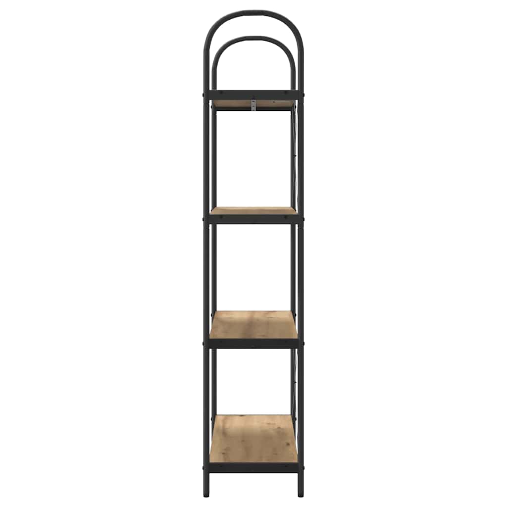 Artisan Oak Bookshelf 80 x 30 x 146 cm Engineered Wood