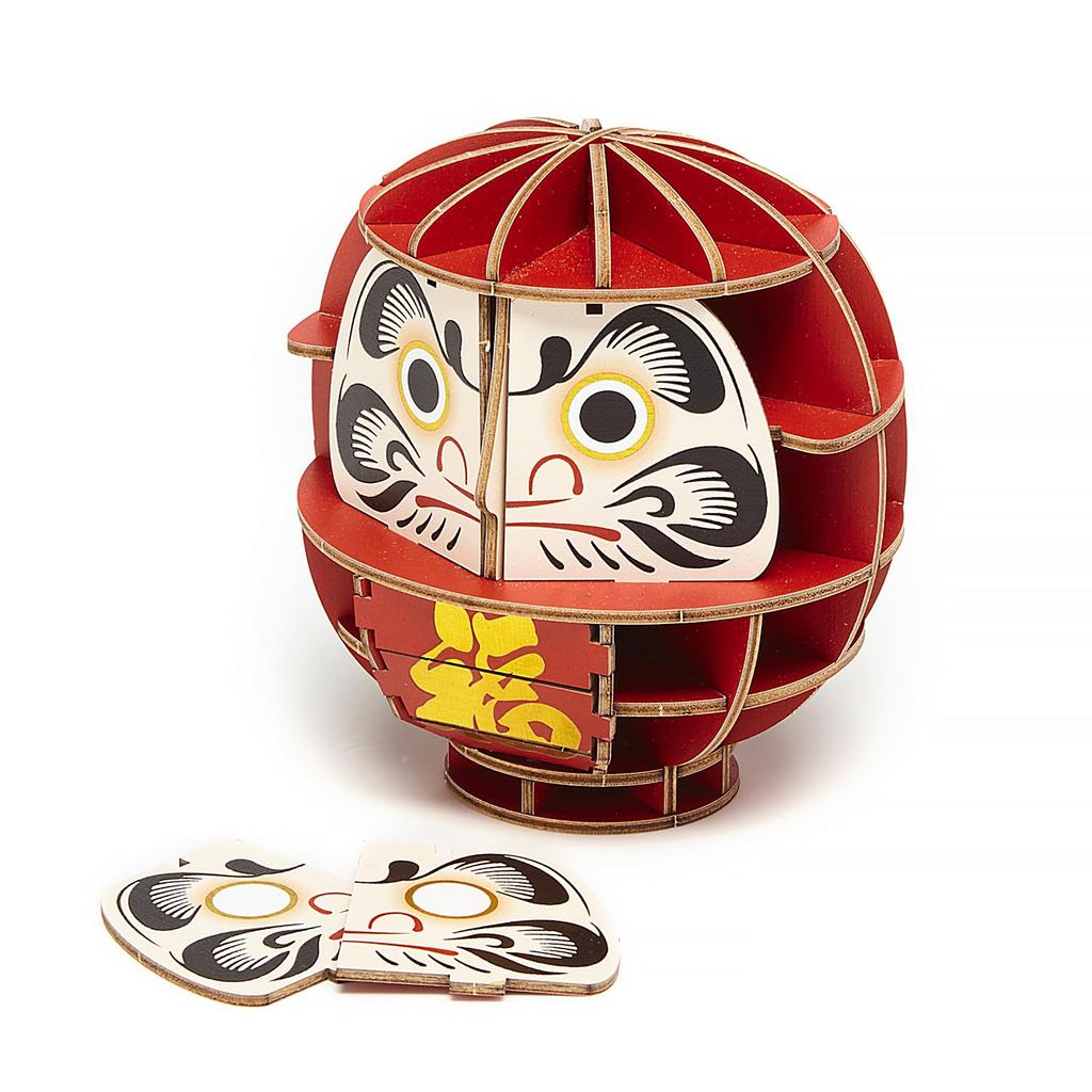 Daruma A wooden 3D puzzle DIY craft kit that can be enjoyed by elementary school children to adults An educational toy for boys and girls A wooden