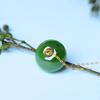Creative New Design Natural Hetian Jasper Bead Pendant Ladies Necklace Simple And Fresh National Style  Jewelry