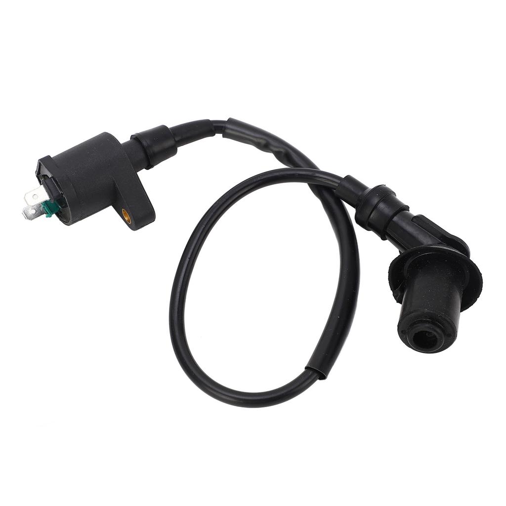 9mm Motorcycle Ignition Coil Stable High Performance Ignition Coil with Spark Plug Replacement for