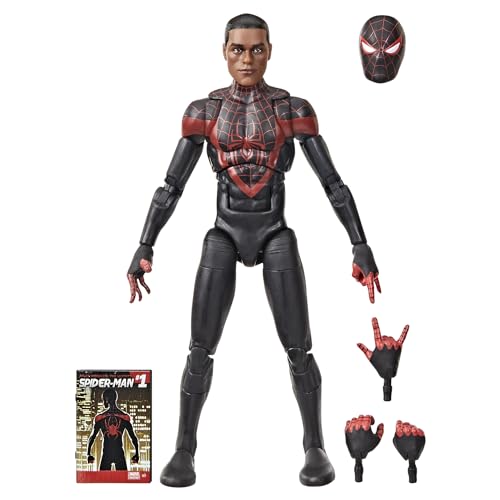 Hasbro MARVEL Legends Series Ultimate Miles Morales, Spider-Man comic book-accurate collectible 15cm action figure (with character-sized comic accesso