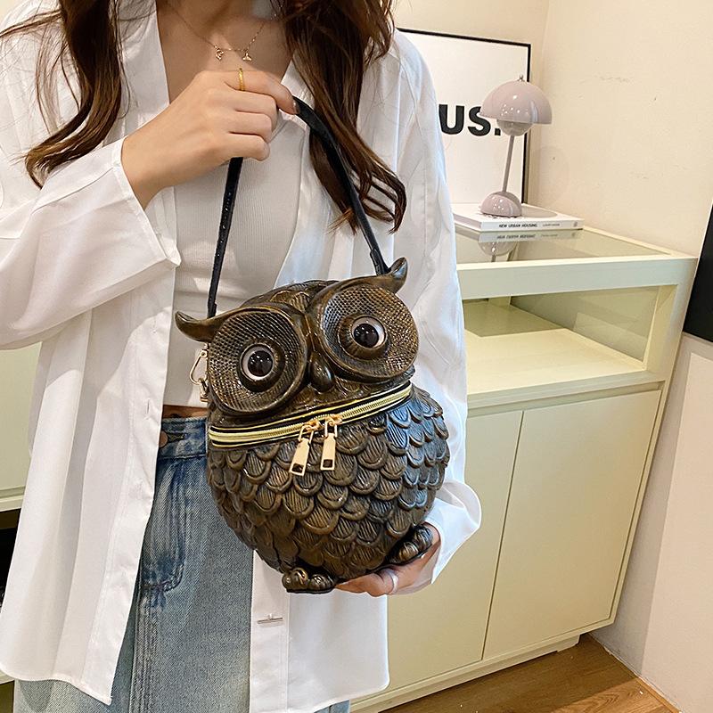 Kleine Crossbody Tas, Handtas, Schoudertas, Uilvormige Embossed Doos Tas