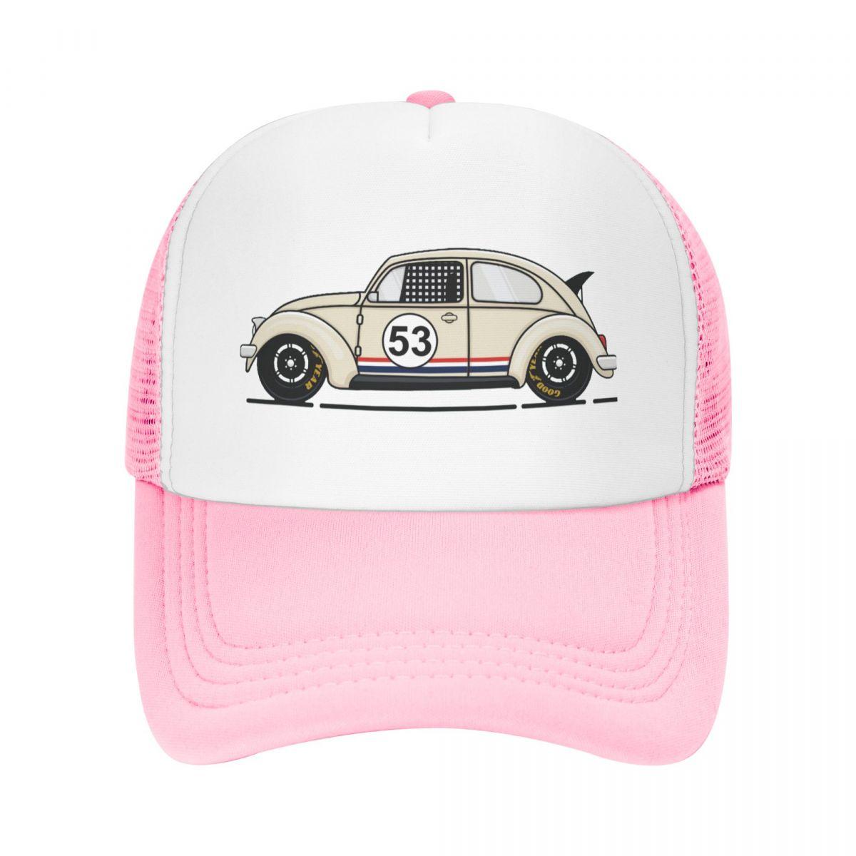 

Personalized Classic Racing Car Herbie Baseball Cap for Unisex Women Breathable Trucker Hat Streetwear Snapback Caps Summer Hats Trucker Hat
