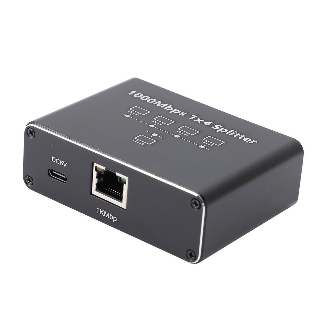 RJ45 Connector Splitter with USB Power Cable 1000Mbps High Speed Gigabit Ethernet Splitter for Computer TV Game Console