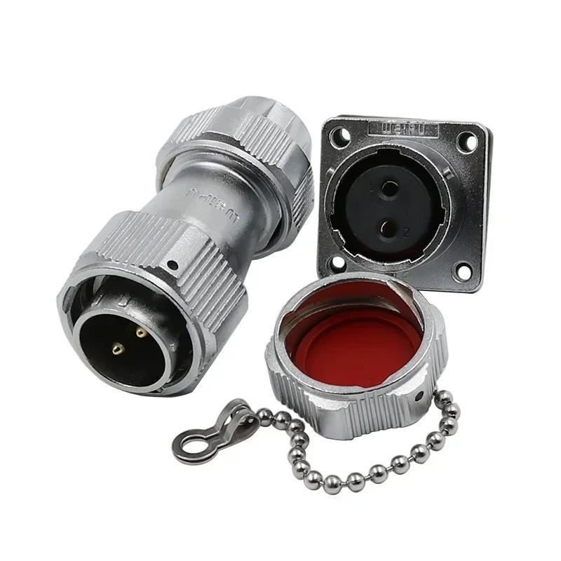 WEIPU WY20 TE/Z M20 Waterproof Connector 2 3 4 5 6 7 9 12 Pin Industrial Plug Socket Solar LED Auto Car Electronic Power Adapter