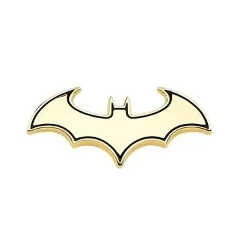 Car 3D Metal Bat Car Sticker Personalized and Fashionable Third Generation Bat Modification Tail Badge Hood Emblem 1pc золотой
