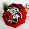 Soccer Team Crest Design Printed Automatic Umbrella, 8-Frame for Travel, Camping, Casual Umbrella, Essential Gift for for Family and Friends