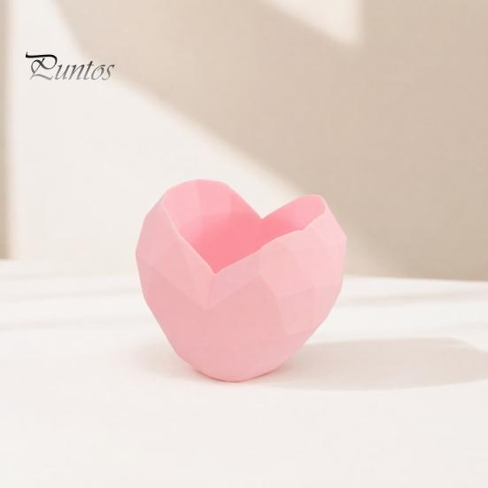 Love Heart Flowerpot Shape Planter Pot, 3D Printed Geometric PLA Plant Container Flowerpot, Cactus Succulents Plants Container, Gift for Valentine's