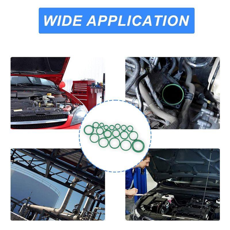 530pcs O Ring Kit Rubber 18 Sizes O-Ring Car Auto Vehicle Repair Air Conditioning Compressor Seals Assortment Kit