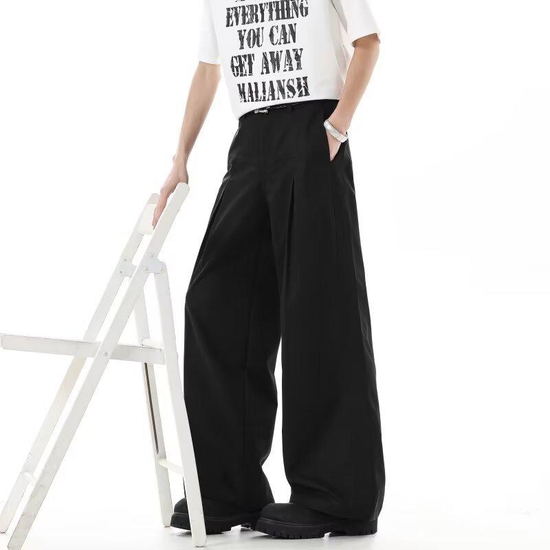 Loose Casual Pants Men's Korean Version Trendy Versatile Pants Spring and Summer Thin Pendant Feeling Wide Legs Mopping Men