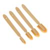 8 Pcs Grout Sealant Spatula Spreader Reusable PU Tips Grout Caulk Finishing Tool 4 Sizes for Kitchen Pantry Bathroom Yellow
