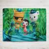 The Octcconauts Barnacles printed Blanket Ultra-Soft Short Pile Anti-Hooking Playroom Living Room Multi-Purpose Blanket For kids