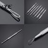 Non-Slip Stainless Steel Pimple Popper Acne Blackhead Removal Needle Tool Silver