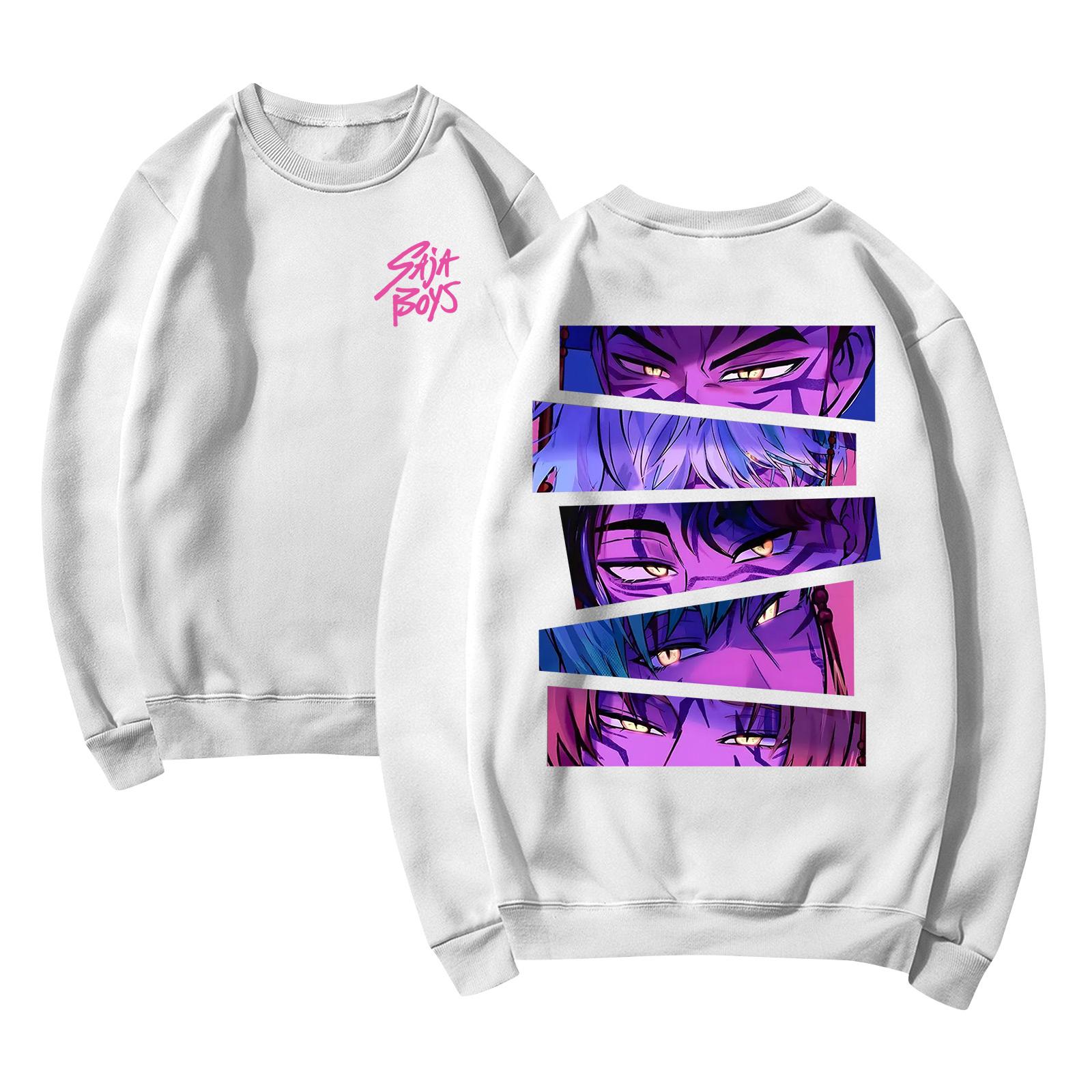 

Женская мода повседневная толстовка с длинным рукавом и круглым вырезом с принтом S