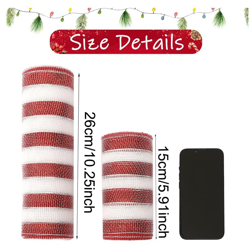 Christmas Crystal Gauze Ribbons 2026 Christmas Tree Decorations for Home Door Wreaths Navidad Noel Gifts Happy New Year 2026