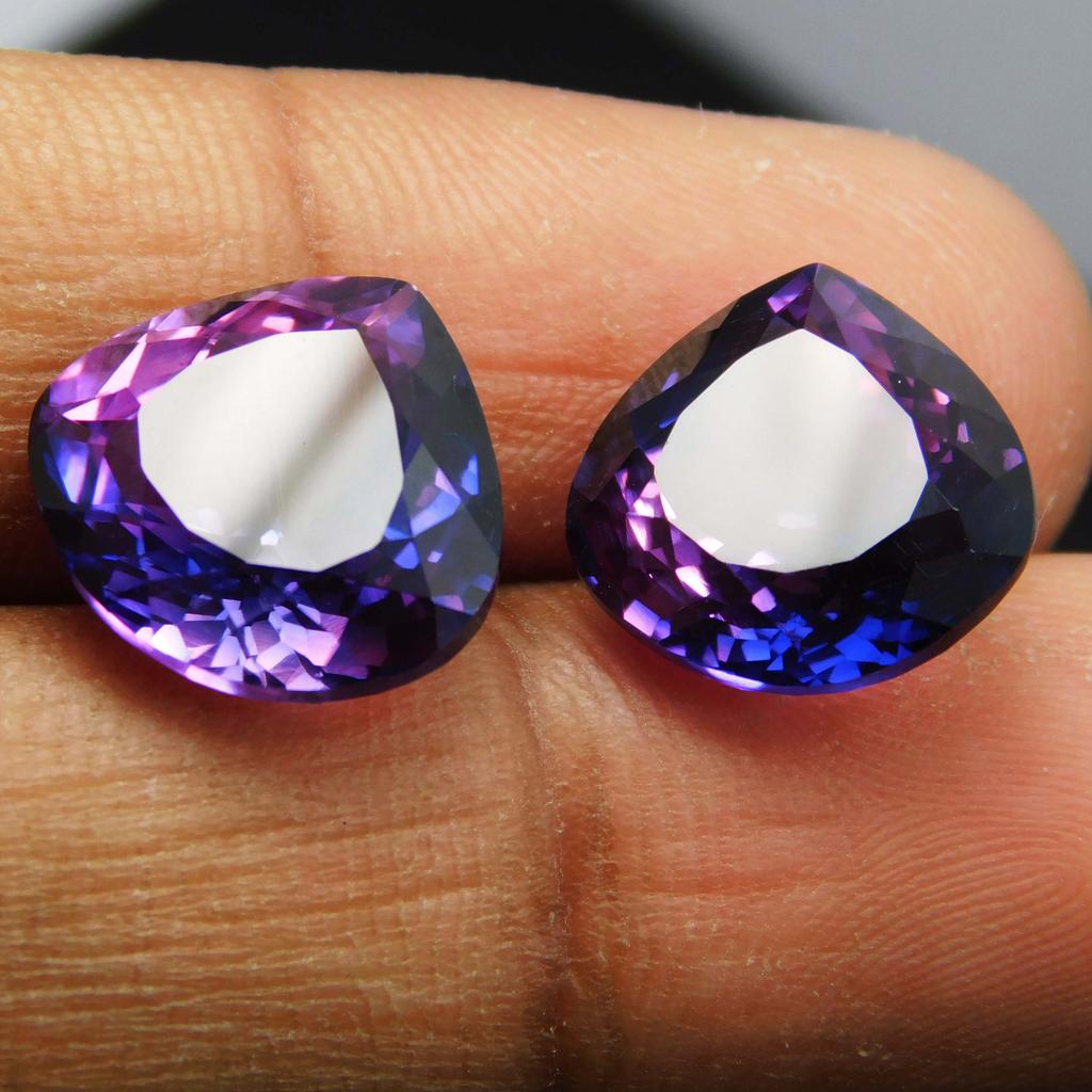 Purple Tanzanite   15 Ct Pear Cut Extremely Rare Natural Loose Gemstone
