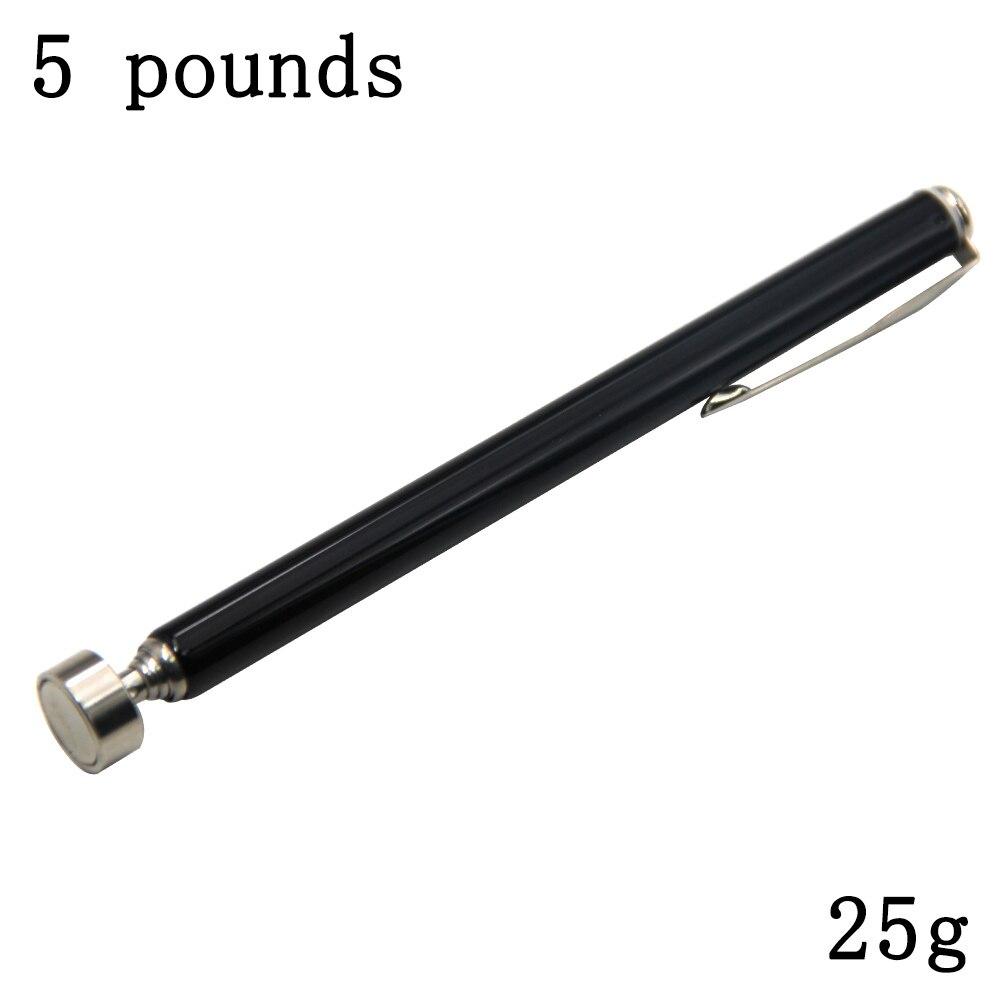 5 Pound Magnetic Retractable Pickup Black Suction Iron Rod Portable Multifunctional Extractor Pen Clip Automotive Repair Tools