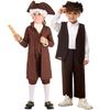 Us Colonial Child Dress With Polyester Fabric For Stage Performance And Costume Events